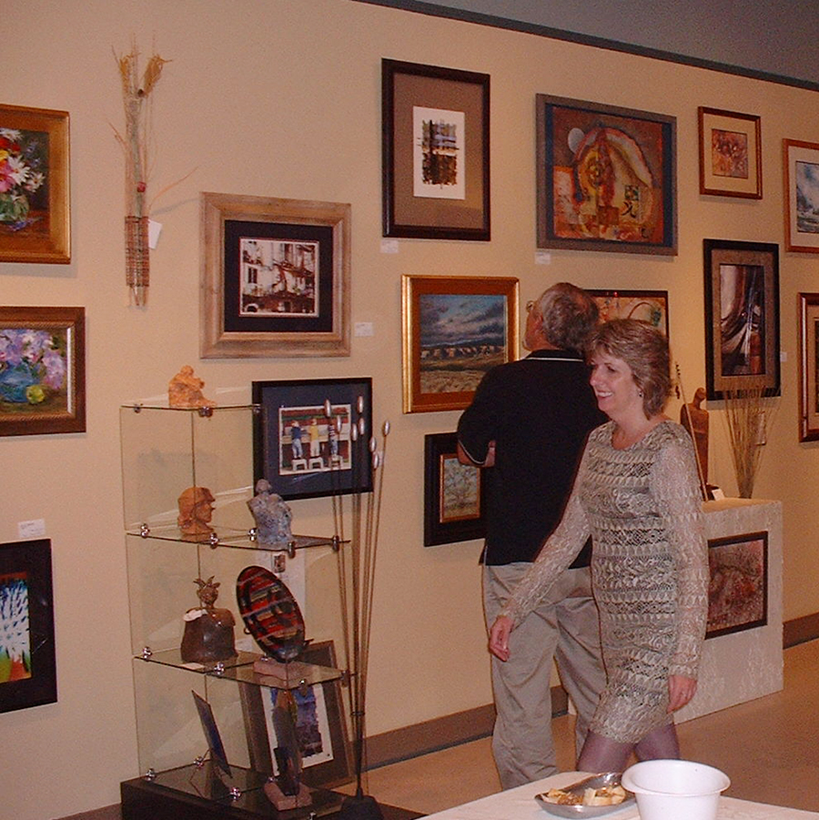 Susan in gallery.